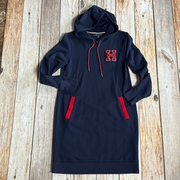 Tommy Hilfiger hooded sweatshirt dress - Picture 1 of 5